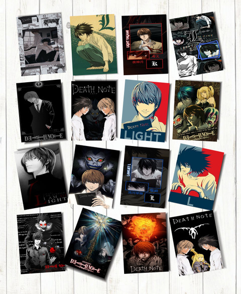 DEATH NOTE トレーディングカードセット craft maniacs DEATH NOTE PACK OF 16 MATT LAMINATED 3 X 4 INCH LOMO