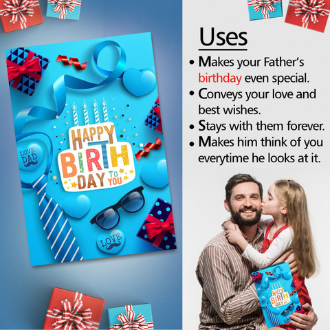 GIFT MY PASSION Happy birthday to you love dad Greeting Card