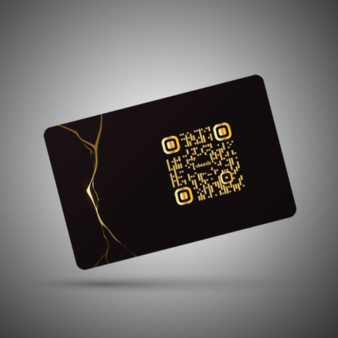 vkardz Premium Black and Gold Smart NFC Business Card Price in