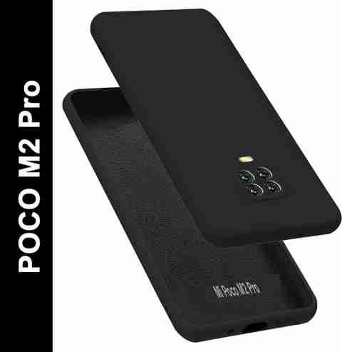 VAPRIF Back Cover for Poco M2 Pro, Matte Rubberized Soft Silicone  Protective Cloth Inside