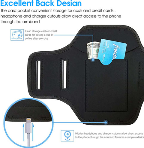 Verilux Armband for Mobile Phone Running, Waterproof Phone Holder