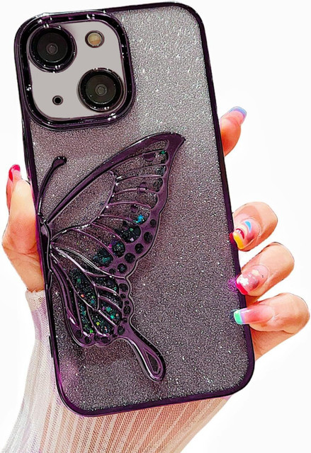RiverForest Back Cover for iPhone 15 butterfly case for girls