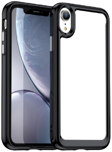 Wellchoice Back Cover for Apple iPhone XR Black Transparent