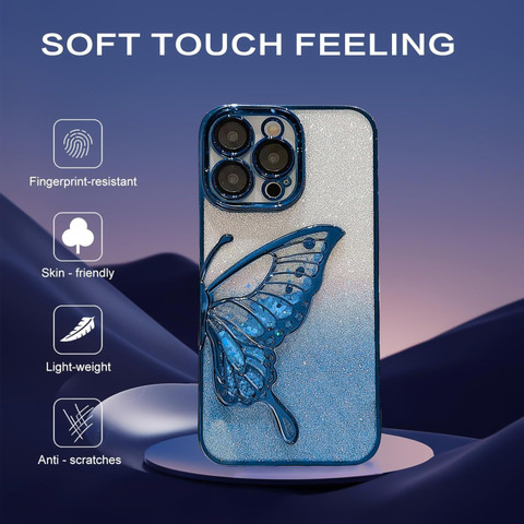 RidivishN Back Cover for iphone 14 pro Luxury cute design Butterfly for  girls and woman
