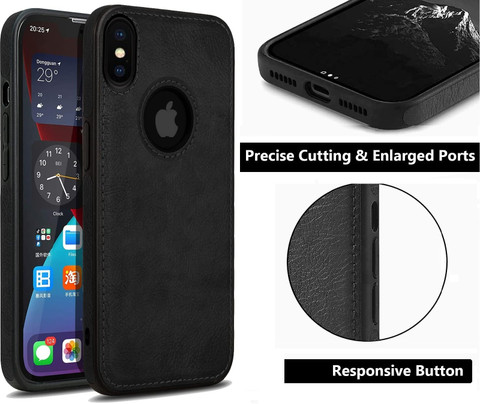 CaseDeal Back Cover for IPhone X Full Camera Protection, Logo View