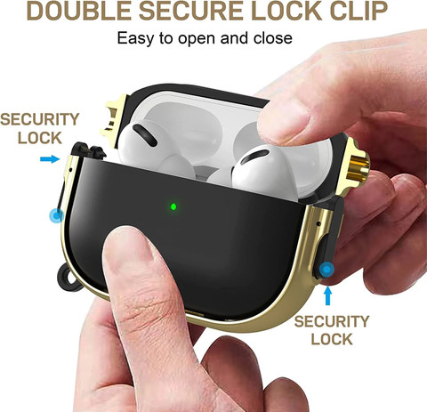 KHR Back Cover for Apple AirPods Pro Armour Case With Lock KHR