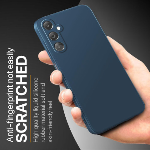 VAPRIF Back Cover for Samsung Galaxy A05s, Matte Rubberized Soft Silicone  Protective Cloth Inside