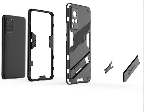 SPL Shock Proof Back Cover for Vivo X60 (Black) - Image 5