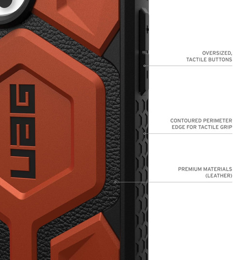 Urban Armor Gear Back Cover for Apple iPhone 16 Pro Max, inch) UAG  Monarch Pro