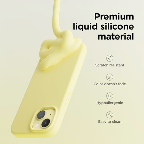 Zapper Back Cover for iPhone 15 Plus (True Liquid Silicone Case - Special  Yellow) - Zapper : Flipkart.com