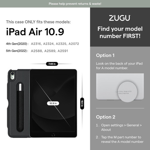 Pro 11 Inch Zugu Case Ipad Air ZUGU IPad Air 13 IPad Pro 3/4 Case