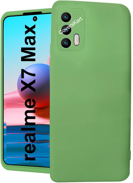 Coverskart Liquid Silicone Back Cover for Realme X7 Max, Silky