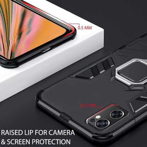 Kwmobile Custodia Con Cordino Per OnePlus Nord CE 2 Lite 5G - Cover TPU Trasparente/nera