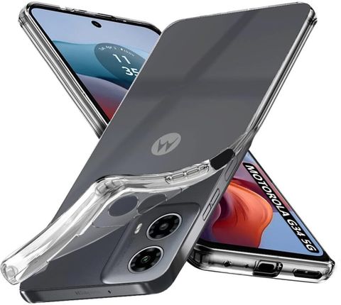CASEVIBE Back Cover for Motorola Moto G34, Motorola G34, Moto G34, MOTOROLA g45 5G (Transparent, Flexible, Polycarbonate, Thermoplastic Polyurethane, Pack of: 1) - Image 5