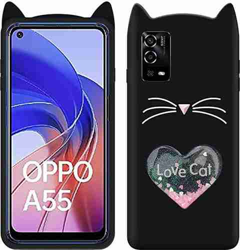 Oppo A55 Ladies Cover RICHBURG Back Cover For Oppo A55 Love Cat