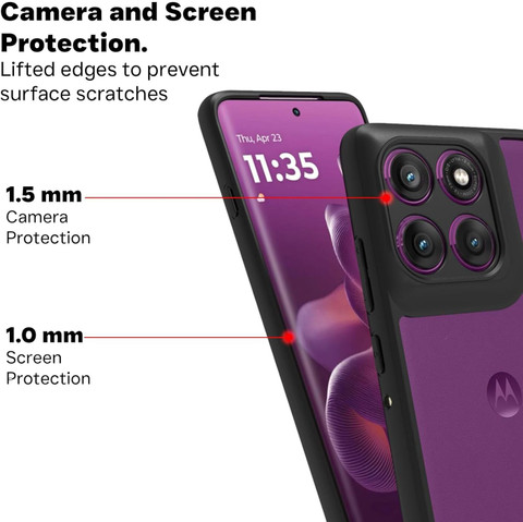 fonfox Back Cover for MOTO EDGE 60 PRO 5G | PREMIUM TRANSPARENT