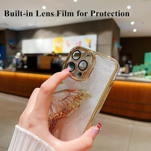 HSRPRO Back Cover for IPHONE 11 PRO MAX, Luxury Butterfly Glitter