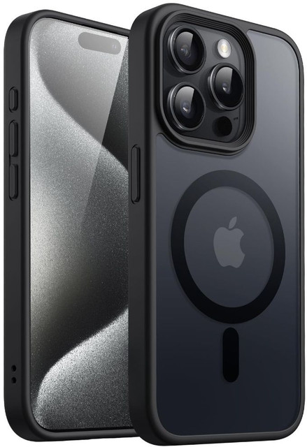 FIEUSCHE Back Cover for iPhone 14 Pro Max Matte Soft Case Compatible with  MagSafe, Military Grade Protection