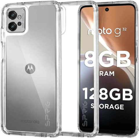 Sprig Transparent Back Cover for MOTOROLA G32, Moto G32, G32