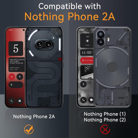 Cover Custodia Nothing Phone 2A Plus, TPU trasparente, protezione