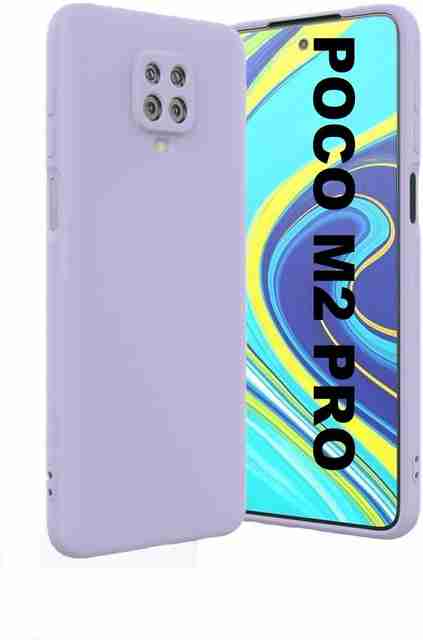 MobiLooks Back Cover for POCO M2 Pro, Liquid Silicone Case