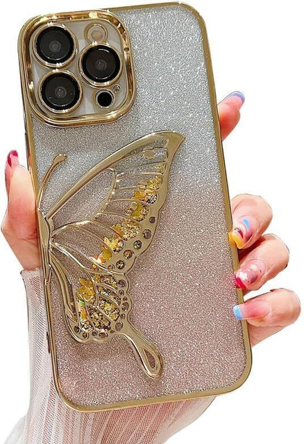 HSRPRO Back Cover for IPHONE 11 PRO MAX, Luxury Butterfly Glitter Girls  Cover