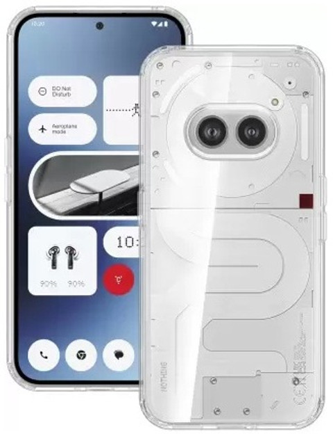 Custodia Per Nothing Phone 2A,Trasparente Silicone Armatura Gel