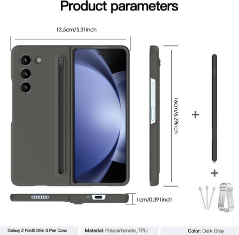 FIEUSCHE Back Cover for Samsung Galaxy Z Fold 6 Ultra Slim Case