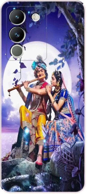 icusto Back Cover for vivo Y200 5G, V2307 Radha Krishna Lord