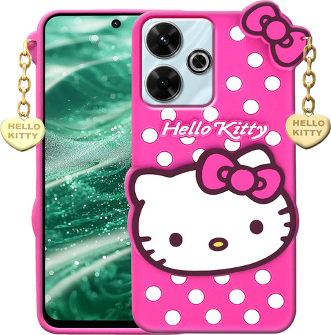 TERANCE Back Cover for Redmi 13c 5G - Hello Kitty Case | 3D Cute
