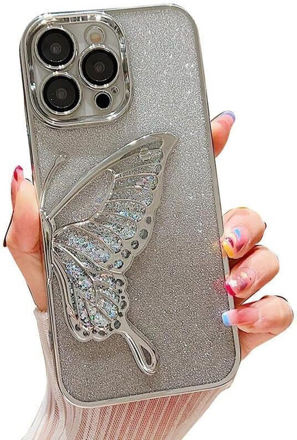 Mintzz Back Cover for APPLE IPHONE 15 PRO MAX, Luxury Butterfly