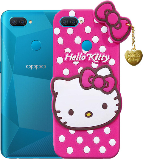Wowcase Back Cover for Oppo A12, 3D Cute Doll, Soft Girl Back