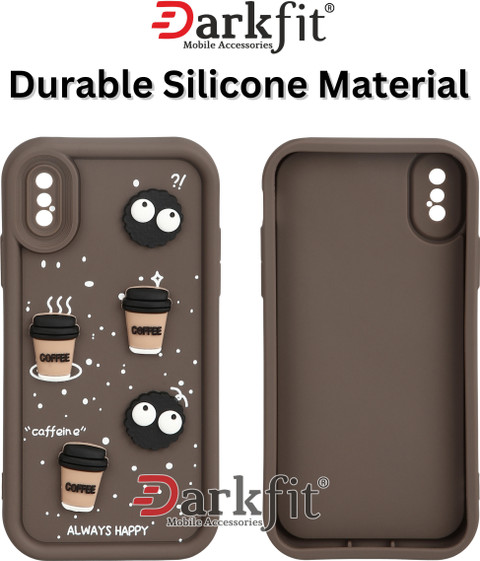 DARKFIT Back Cover for Apple iPhone X iPhone XS, 3D Coffee