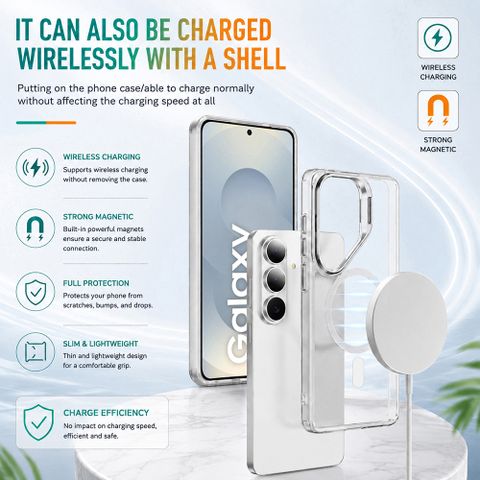 Casotec Back Cover for Samsung Galaxy S25 5G (White, Magnetic Case, Polycarbonate, Pack of: 1) - Image 7