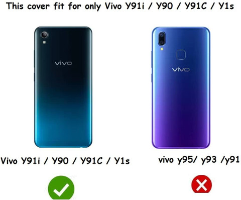 Coverage Back Cover for Vivo 1820 Vivo Y91i, Vivo Y91c, Vivo Y90, Vivo Y1s
