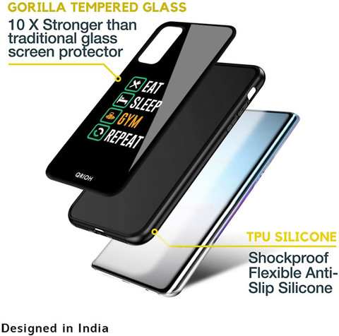 QRIOH Glass Back Cover for Samsung Galaxy S20 QRIOH