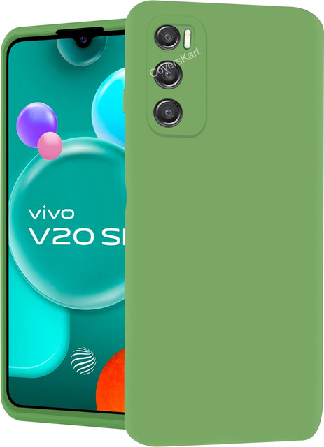 Coverskart Liquid Silicone Back Cover for Vivo V20 SE, Silky-Soft