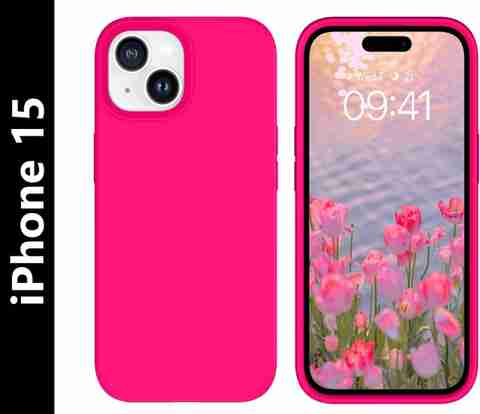 Midos Back Cover for iPhone 15, Silicone With Full Protection Soft