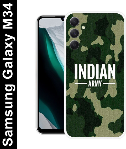 itrusto Back Cover for Samsung Galaxy F34/ M34 5G indian army