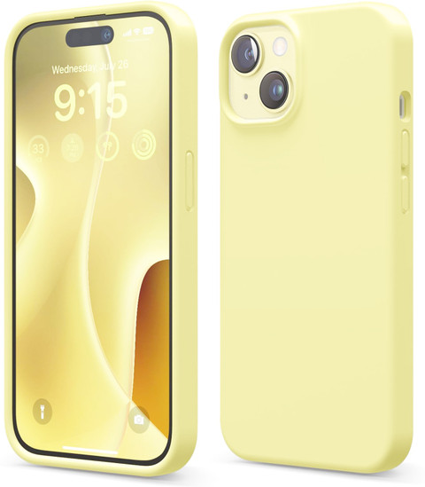 BALLON iPhone15 ケース イエロー Zapper Back Cover for iPhone 15 (True Liquid Silicone Case