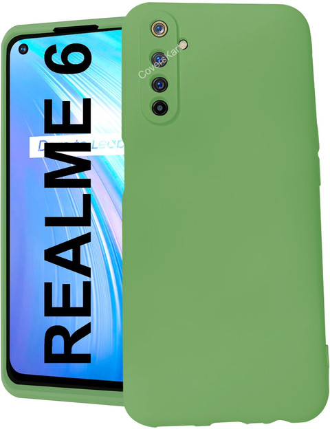 Coverskart Liquid Silicone Back Cover for Realme 6, Silky-Soft