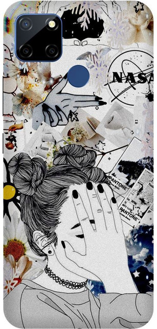 DIKRO Back Cover for realme C12, RMX2189, CUTE, GIRL, LOVELY, GIRL