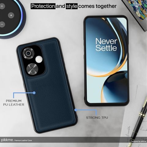 Cover In Pelle Con Portafoglio Per OnePlus Nord CE 3 Lite/Nord N30 5G, Nero