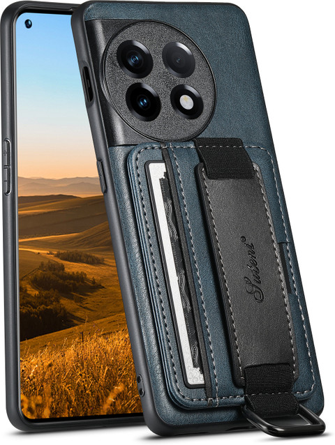 SCALEBEE Back Cover for OnePlus 11 Premium Leather Card Slot Stand