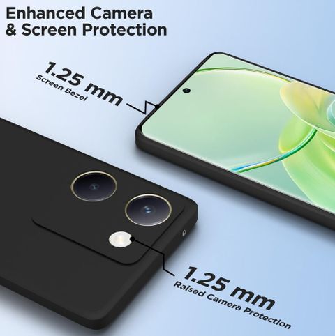 VIZO Back Cover for RealMe P3 Ultra 5G (Black, Dual Protection) - Image 6