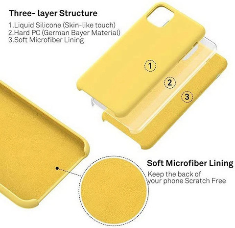 Midos Back Cover for iPhone 11, Silicone with Full Protection Soft Slim  Back Cover For iPhone 11