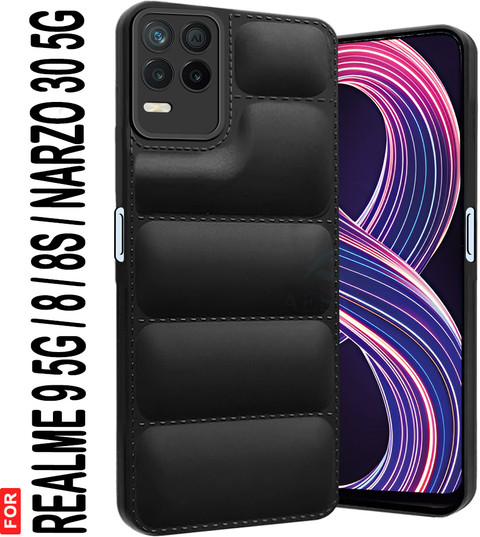 Cover For Realme Narzo 30 Realme Leather Back Cover Premium Smoke