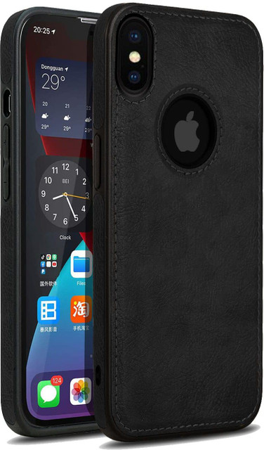 MOBILOVE Back Cover for Apple iPhone Xs Max PU Leather Flexible