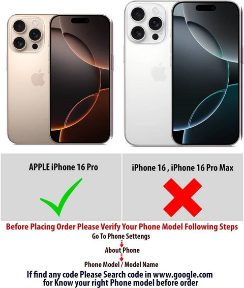 FAZAKA Back Cover for APPLE iPhone 16 Pro On Glossy Metal Phone