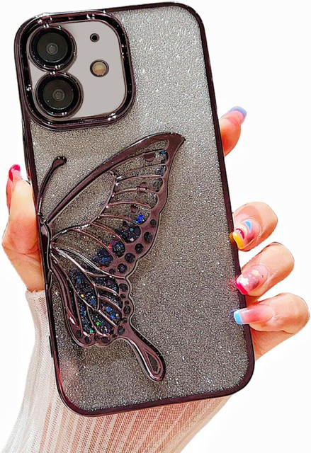 Glitter Iphone 11 Pro Butterfly Case Luxury Glitter Butterfly